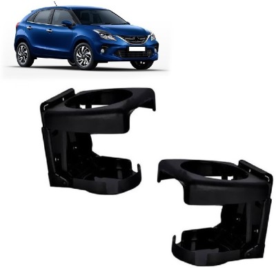MotoshozX Glass| Cup| Drink Stand Pack of 2 Black Suitable for Toyota Glanza Car Bottle Holder(Plastic)