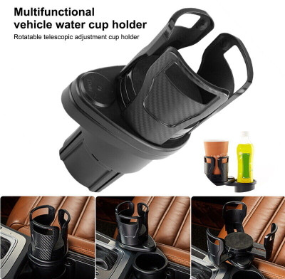 CRAZYABBS Cup Holder Expander for Car | Vehicle Mounted Water Cup Drink Holder | Car Bottle Holder(Plastic)