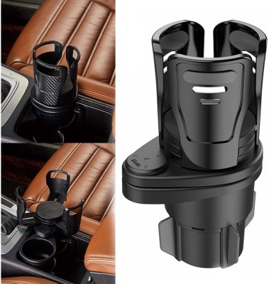 HVG TRADERS Car Cup Holder Expander Car Accessories Automotive Cup Water Bottle Phone Holder Car Bottle Holder(Plastic)