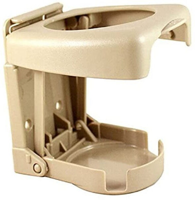 AIRSKY Foldable Car Drink/Bottle Holder For All Cars (Beige) Car Bottle Holder(Plastic)