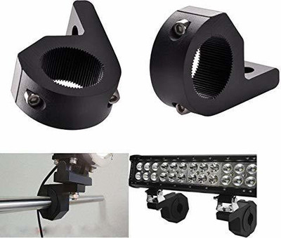 Hybrid Motors Universal Fog Light/Lamp Clamp (Pack of 2) for RE Thunderbird 500X Bike Headlight Mount