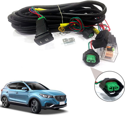 AUTO PEARL Wire kit with socket, relay, & switch for EZ-EV Car Bulb Holder(Pack of2)