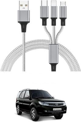 AuTO ADDiCT 17 W Turbo Car Charger(White, With USB Cable)