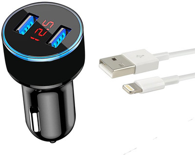 X88 Pro 36 W Qualcomm Certified Turbo Car Charger(Black, With USB Cable)
