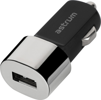 ASTRUM 5 W Turbo Car Charger(Silver, With USB Cable)