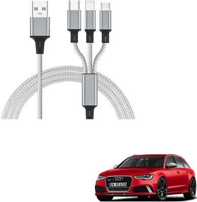 AuTO ADDiCT 17 W Turbo Car Charger(White, With USB Cable)
