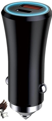 SANNO WORLD 8 Amp Qualcomm 3.0 Turbo Car Charger(Black)