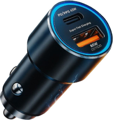XTOUCH 125 W Qualcomm 3.0 Turbo Car Charger(Black)