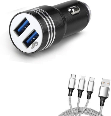 Chaebol 61.2 W Qualcomm 3.0 Turbo Car Charger(Black, With USB Cable)