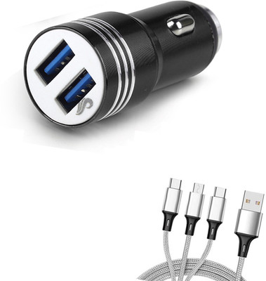 Chaebol 61.2 W Qualcomm 3.0 Turbo Car Charger(Black, With USB Cable)