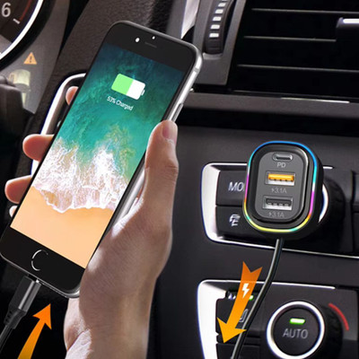 Chaebol 48 W Qualcomm 3.0 Turbo Car Charger(Black, With USB Cable)