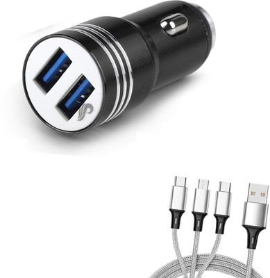 Chaebol 61.2 W Qualcomm 3.0 Turbo Car Charger(Black, With USB Cable)