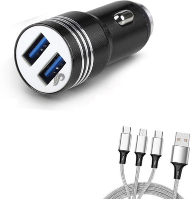 Chaebol 61.2 W Qualcomm 3.0 Turbo Car Charger(Black, With USB Cable)