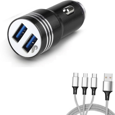 Chaebol 61.2 W Qualcomm 3.0 Turbo Car Charger(Black, With USB Cable)
