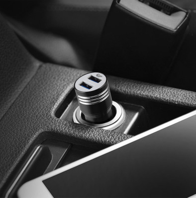 Chaebol 61.2 W Qualcomm 3.0 Turbo Car Charger(Black, With USB Cable)
