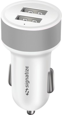 SIGNATIZE 2 Amp Car Charger(Grey)