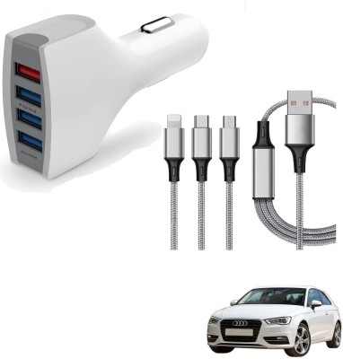 KOZDIKO 5.8 Amp Turbo Car Charger(White, With USB Cable)