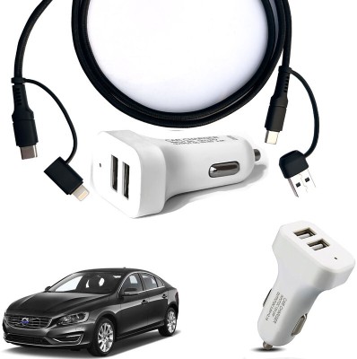 AUTO PEARL 3.4 Amp Qualcomm 3.0 Turbo Car Charger(White, Black, With USB Cable)