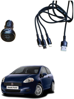 FORSONS 4.8 Amp Qualcomm 3.0 Turbo Car Charger(Black, With USB Cable)