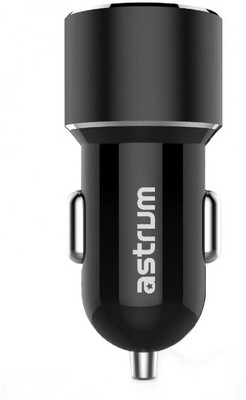 ASTRUM 2.4 Amp Turbo Car Charger(Black, Black)