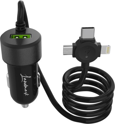 Landmark 25 W Qualcomm 3.0 Turbo Car Charger(Black, With USB Cable)