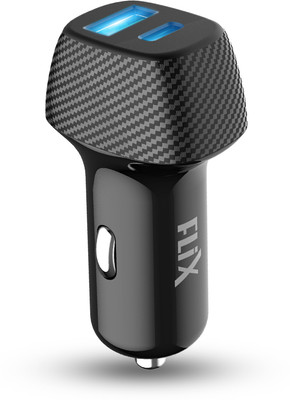 flix 51 W Qualcomm 3.0 Turbo Car Charger(Black)