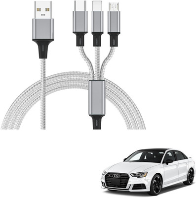 AuTO ADDiCT 17 W Turbo Car Charger(White, With USB Cable)