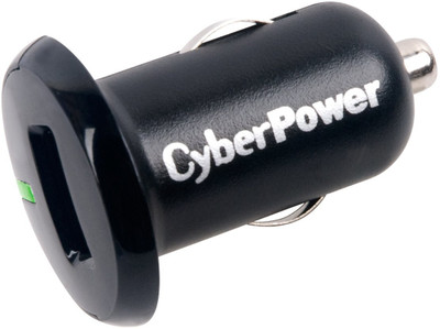 CyberPower 15.5 W Turbo Car Charger(Black, With USB Cable)