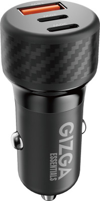 Gizga Essentials 68 W Turbo Car Charger(Black)