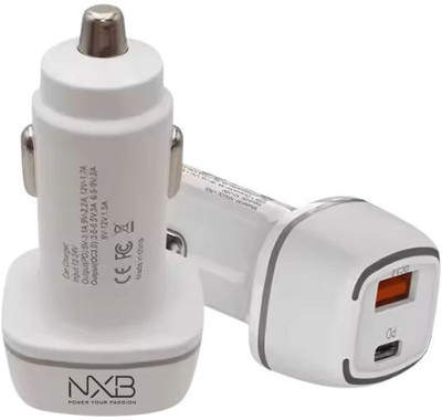 NXB 18 W Qualcomm 3.0 Turbo Car Charger(White)