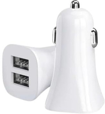SarvoTeleweb 3.4 Amp Turbo Car Charger(White, With USB Cable)