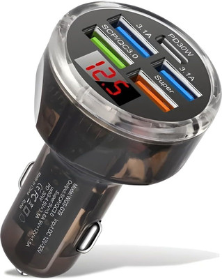 Muvit 120 W Qualcomm 3.0 Turbo Car Charger(Black)