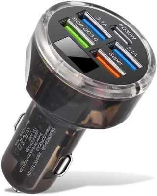 Muvit 120 W Qualcomm 3.0 Turbo Car Charger(Black)