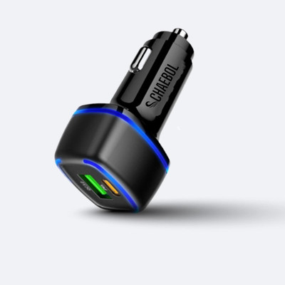 Chaebol 35 W Qualcomm 3.0 Turbo Car Charger(Black)