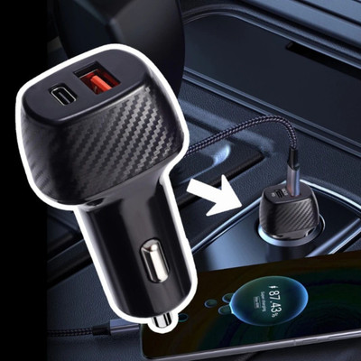 CIHROX 51 W Qualcomm 3.0 Turbo Car Charger(Black)