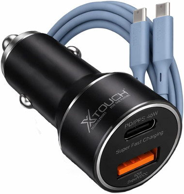 XTOUCH 125 W Qualcomm 3.0 Turbo Car Charger(Black)