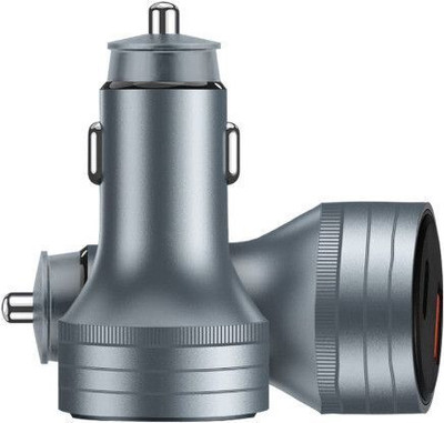 MUST MOB 3 Amp Qualcomm Certified Turbo Car Charger(Grey)