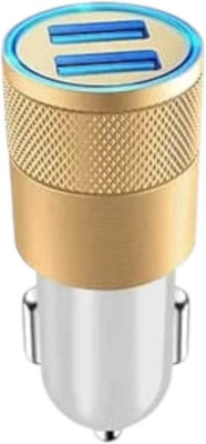 WRENS 2.1 Amp Qualcomm Certified Turbo Car Charger(White, Gold)