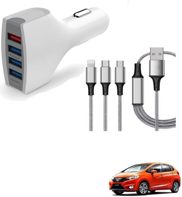 KOZDIKO 5.8 Amp Turbo Car Charger(White, With USB Cable)