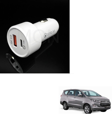 KOZDIKO 18 W Qualcomm 3.0 Turbo Car Charger(White, With USB Cable)