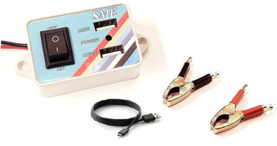 ERHIndia 10.5 W Turbo Car Charger(Light Blue, With USB Cable)