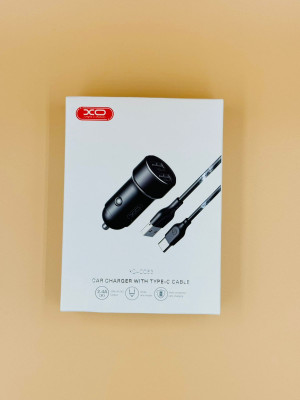 Xo professional 2.4 Amp Turbo Car Charger(Black, With USB Cable)