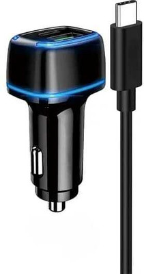 WRENS 45 W Qualcomm 3.0 Turbo Car Charger(Black, With USB Cable)