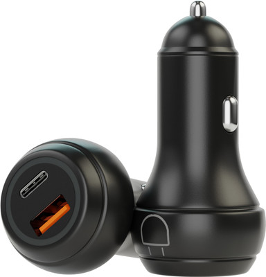 CHARGE 24 145 W Turbo Car Charger(Black, With USB Cable)