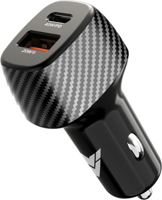 DR VAKU 60 W Qualcomm 3.0 Turbo Car Charger(Black)