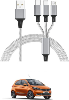 AuTO ADDiCT 17 W Turbo Car Charger(White, With USB Cable)