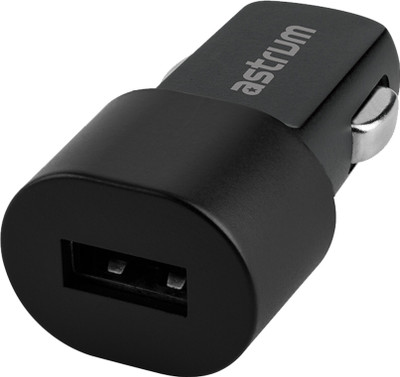 ASTRUM 5 W Turbo Car Charger(Black, With USB Cable)