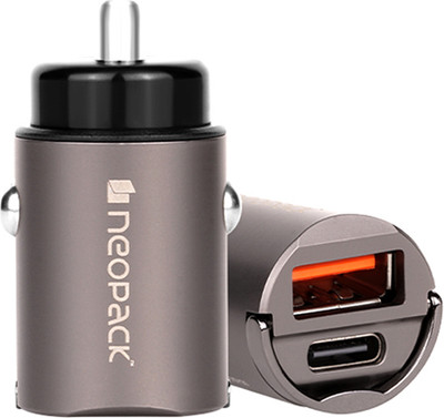 Neopack 30 W Qualcomm 3.0 Turbo Car Charger(Grey)