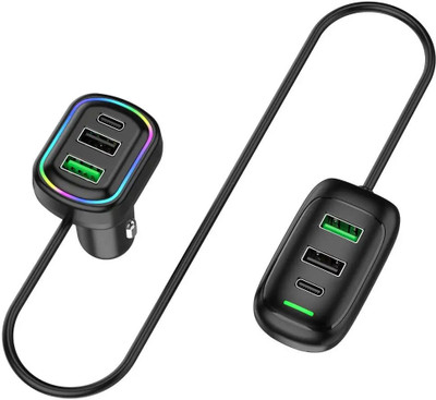 Hold up 48 W Turbo Car Charger(Black)
