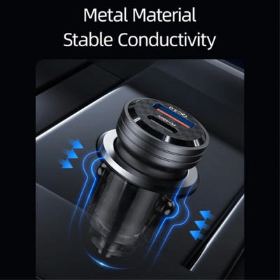 evaaenterprises 65 W Qualcomm 3.0 Turbo Car Charger(Black)